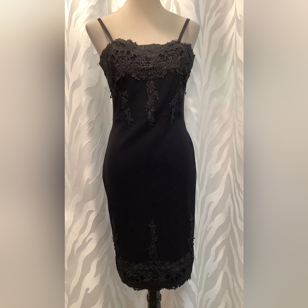 Elegant Black Lace Dress